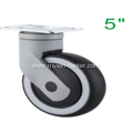 5 Inch Plate Swivel TPR PP Material With Bracket Medical Caster